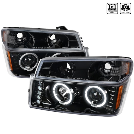 Spec-D Tuning 04-11 Chevrolet Colorado Canyon Combo 2LCLHP-COL04HBK-TM